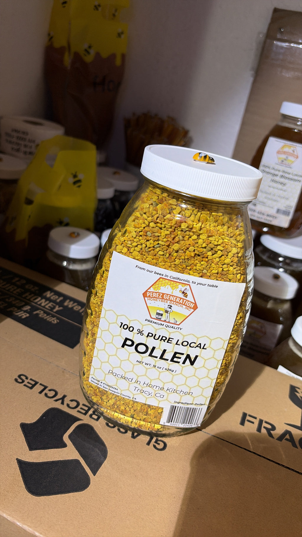 Bee pollen shots