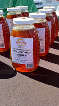 32 oz Wildflower Raw Local Honey Jar
