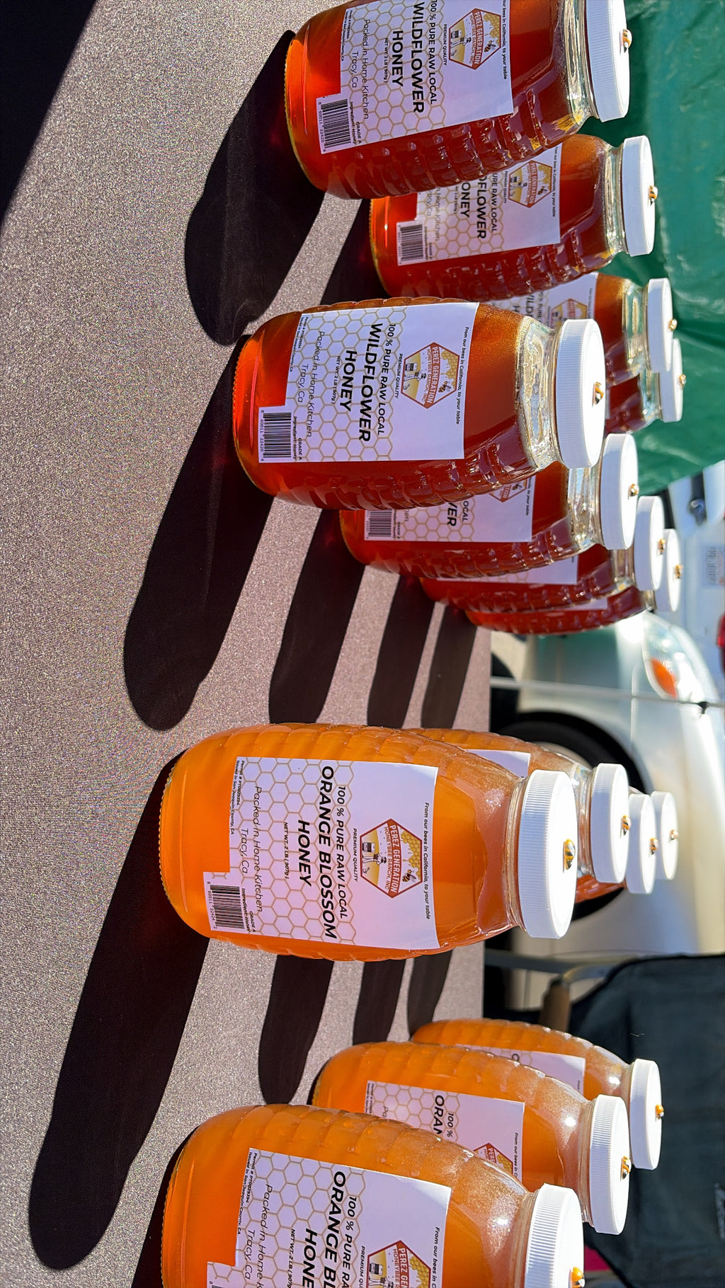 32 oz Wildflower Raw Local Honey Jar