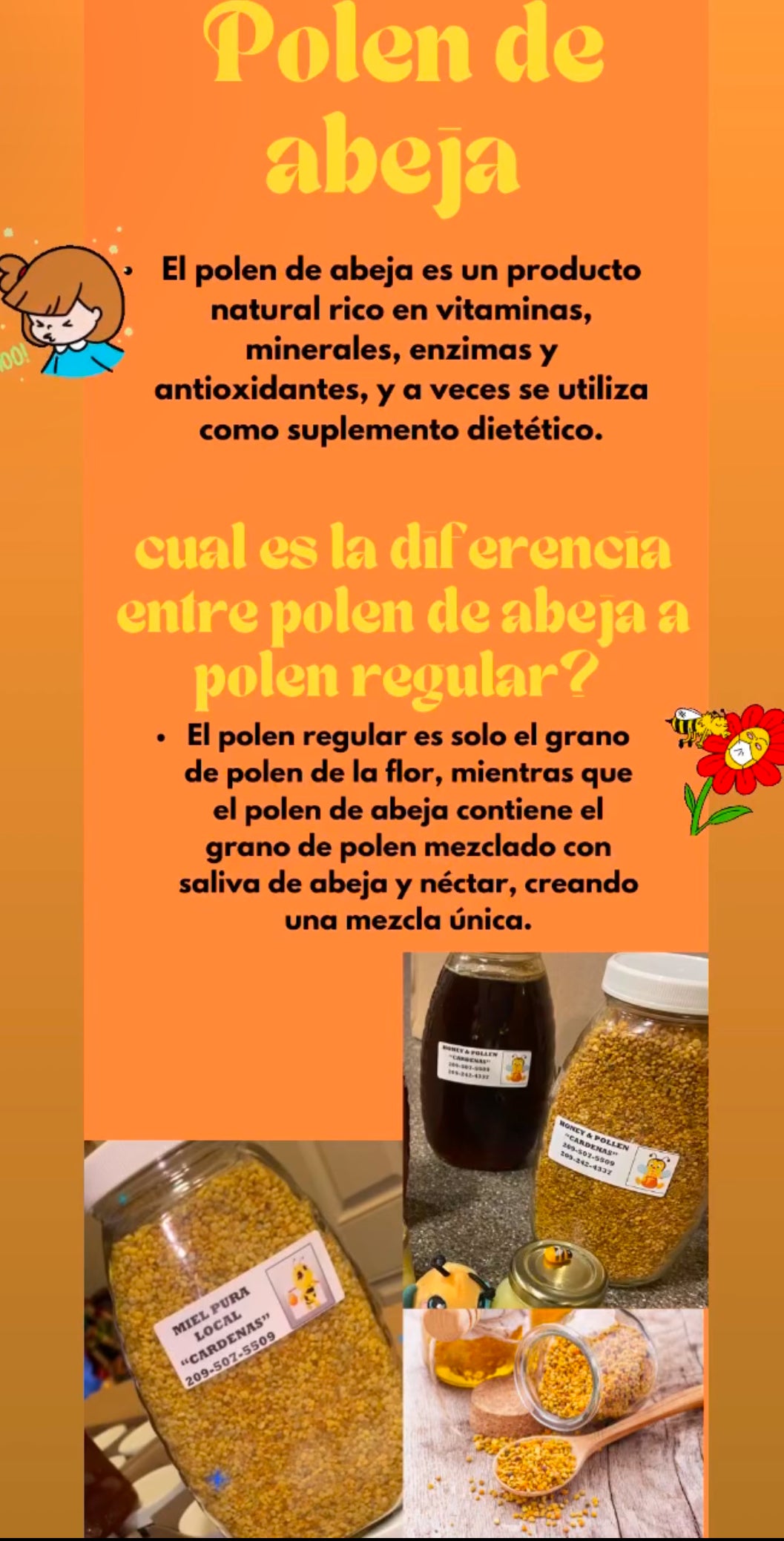 Bee pollen / Polen de abeja